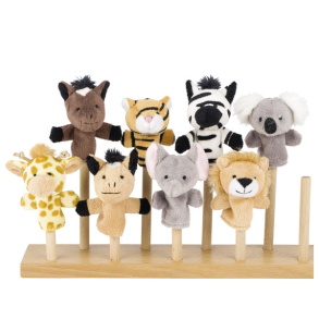 goki | Fingerdukker - Vilde dyr, 8 stk