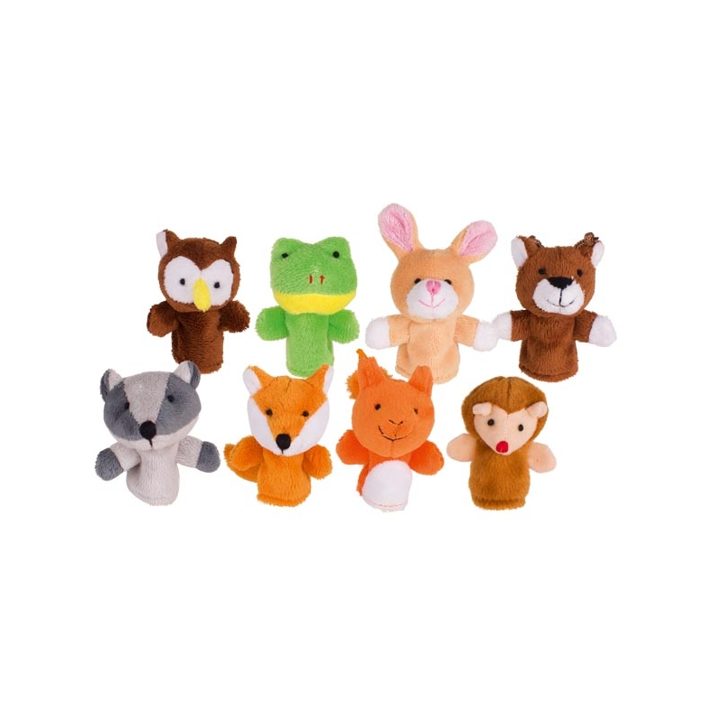 goki | Fingerdukker - Skovdyr, 8 stk