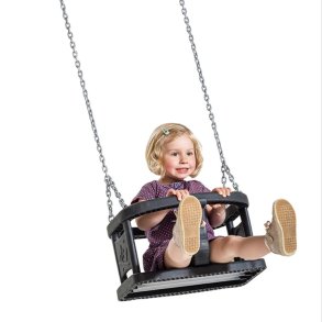 KBT Play | Gynge - Baby m. gummisde - Sort