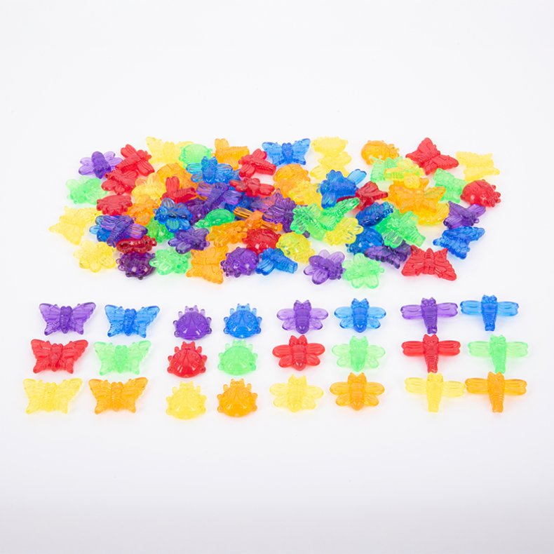 tickit | Insekter - Transparente, 96 stk