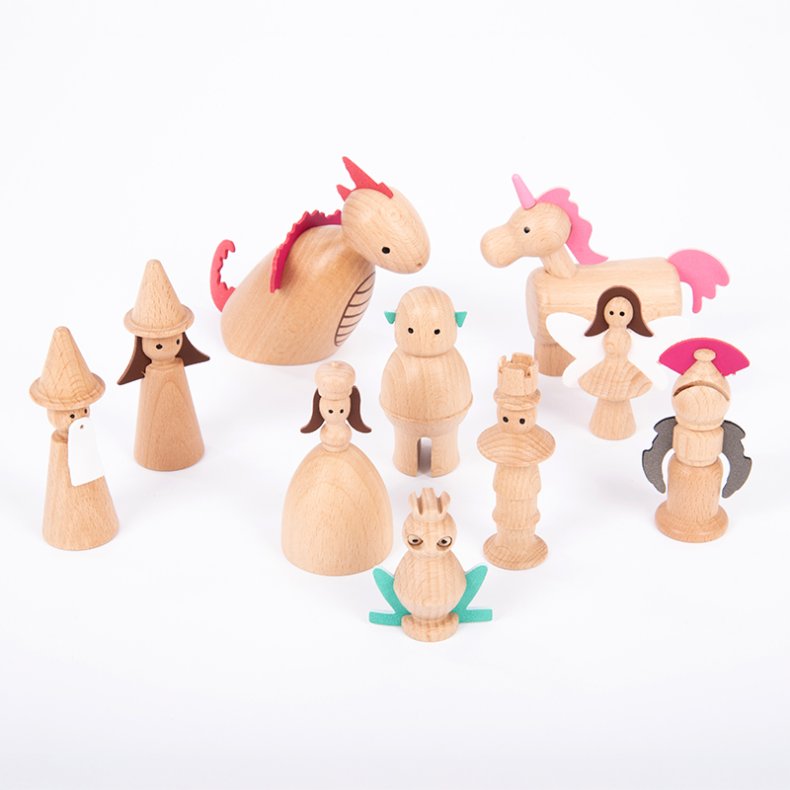 tickit | Eventyrkarakterer - Trfigurer, 10 stk