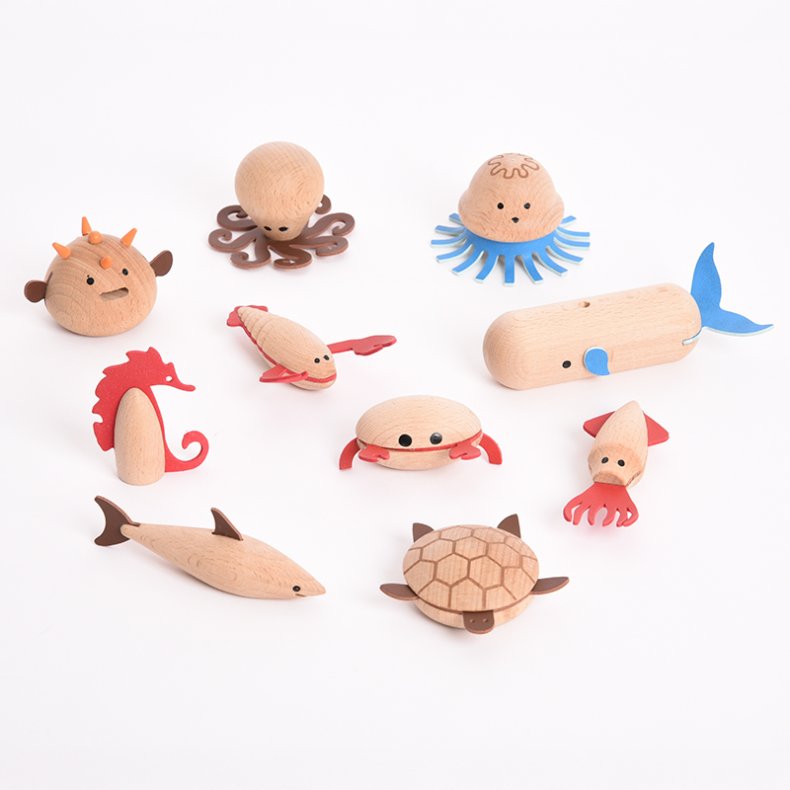 tickit | Havdyr - Trfigurer, 10 stk