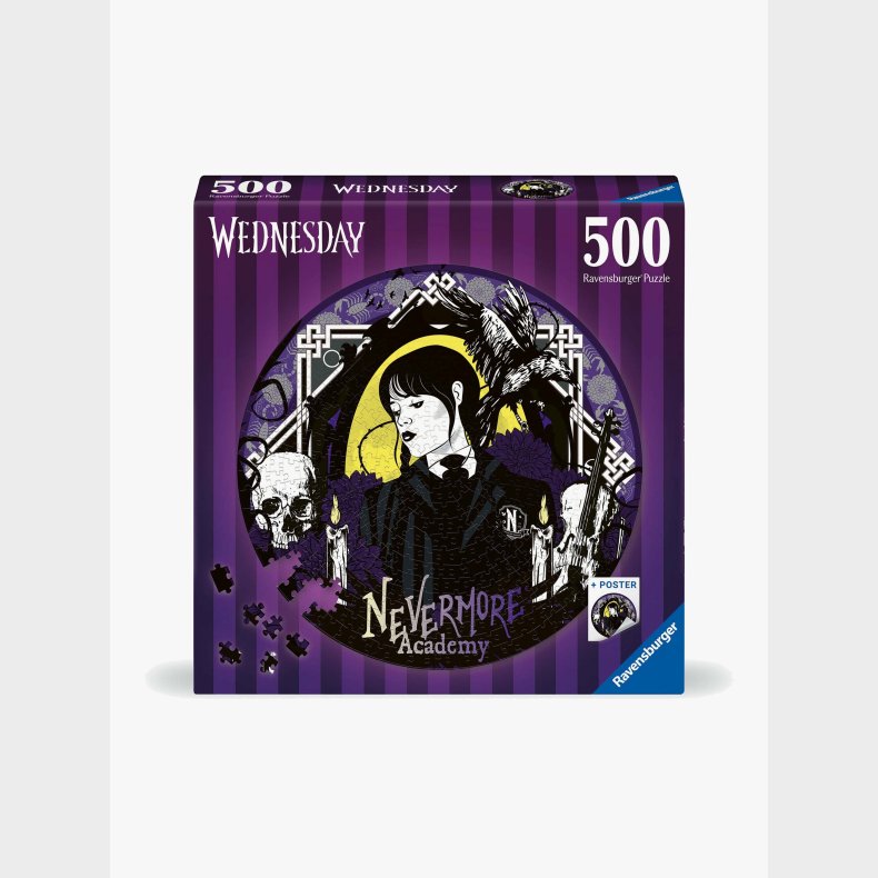 Ravensburger Rundt Wednesday Puslespil 500 Brikker