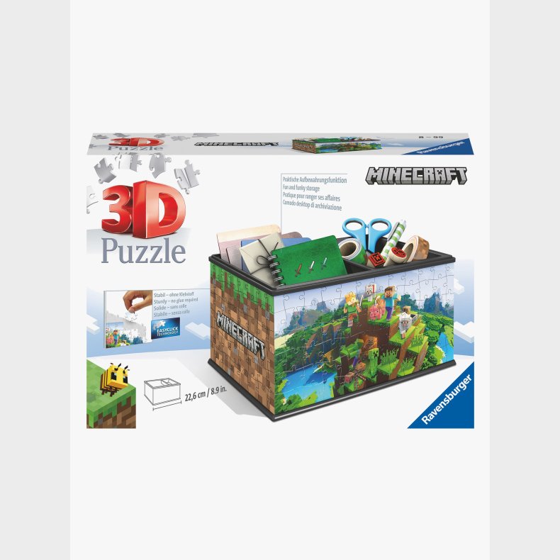 Ravensburger Minecraft 3D-puslespil Skattekiste 108 Brikker