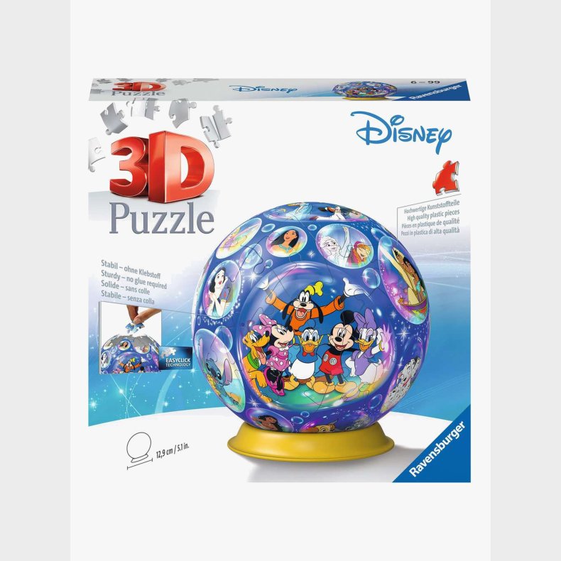 Ravensburger 3D-puslespil Disney-figurer 72 Brikker