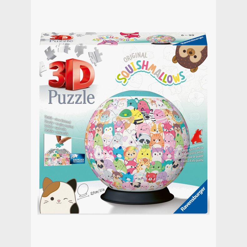 Ravensburger Squishmallows 3D-puslespil 72 Brikker