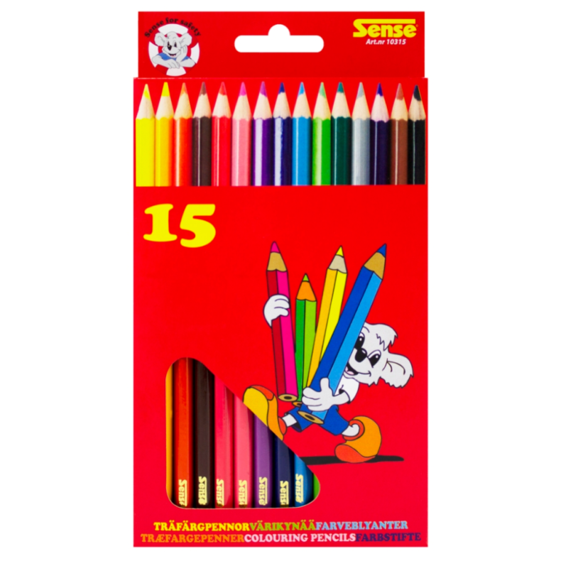 Sense | Farveblyanter, 15 stk