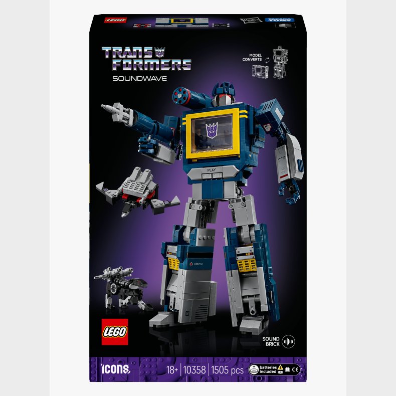 LEGO Icons 10358 Transformers: Soundwave