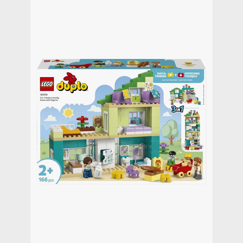 LEGO DUPLO Town 10470 3-i-1 Moderne familiehus med figurer
