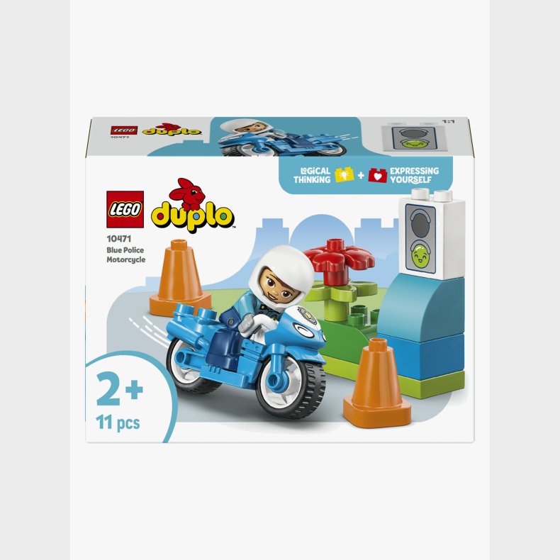 LEGO DUPLO Town 10471 Bl� politimotorcykel