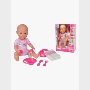 New Born Baby Dukke Spise-Tisse 38 cm