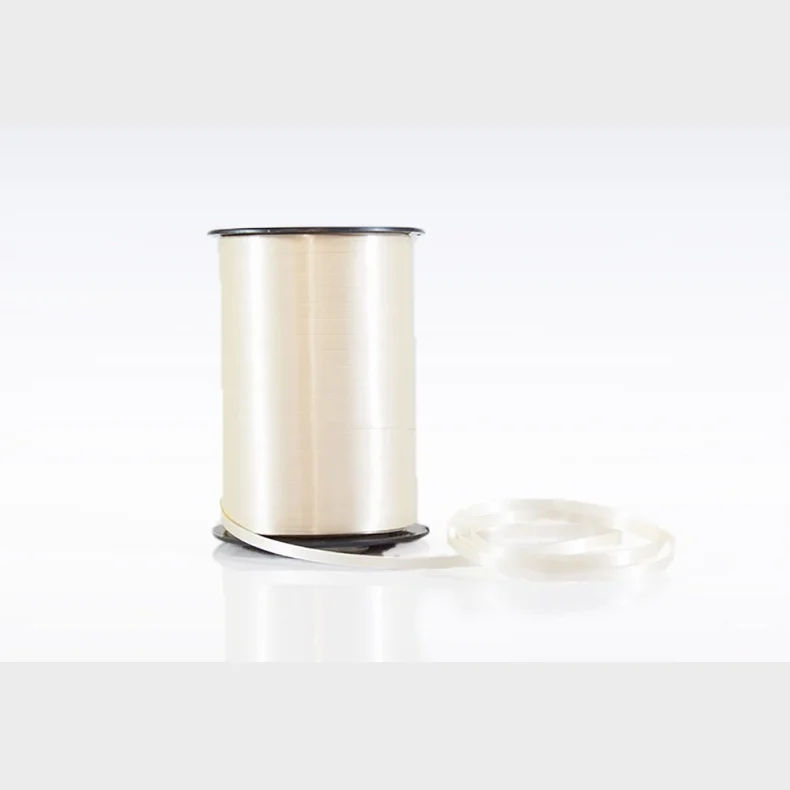 Gavebnd poly glat 10mm /250yds beige