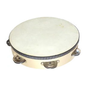 Tamburin m. skind 15cm