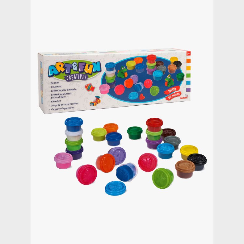 Art &  Fun Creative Modellervoks 24-pak