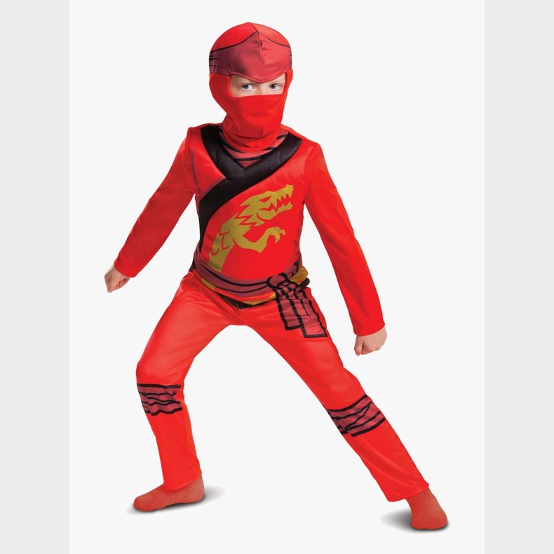 LEGO Ninjago Kai Kostume med Maske, 4-6 �r