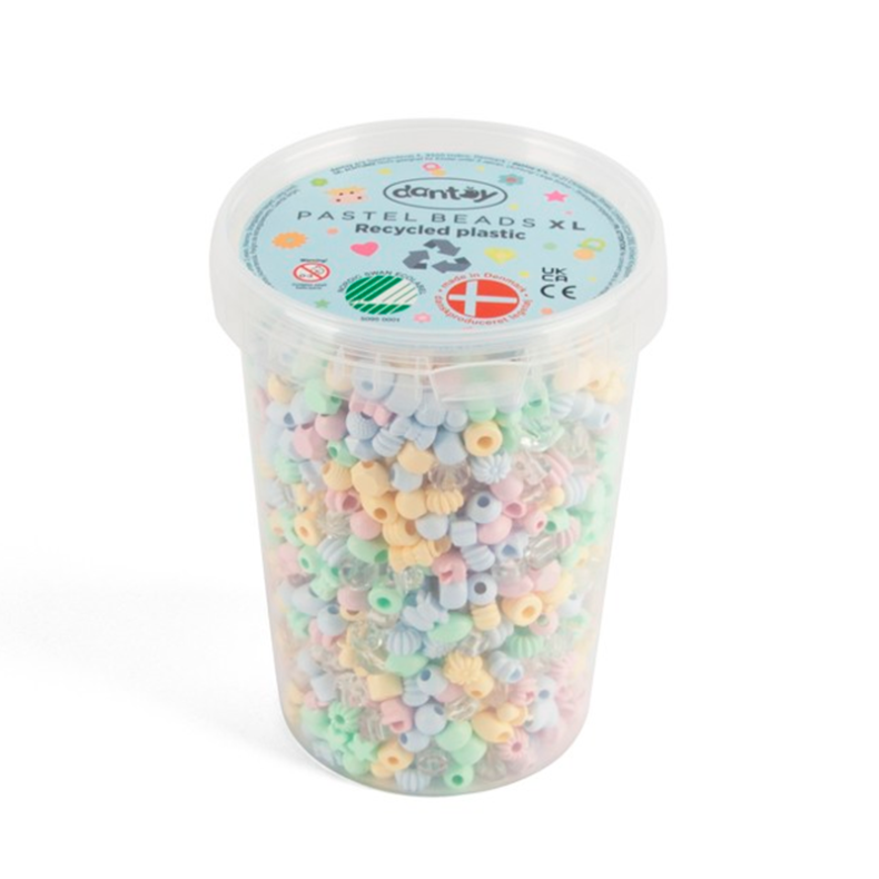 Dantoy | Plastperler - Pastel, 1.580 stk