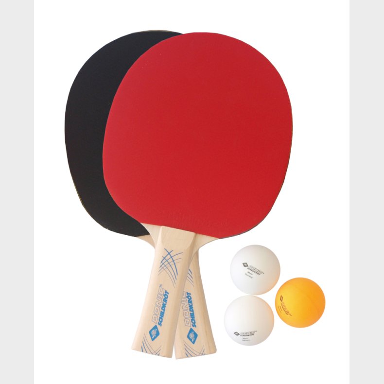 Donic-Schildkrt | Bordtennisst m. 2 bat + 3 bolde
