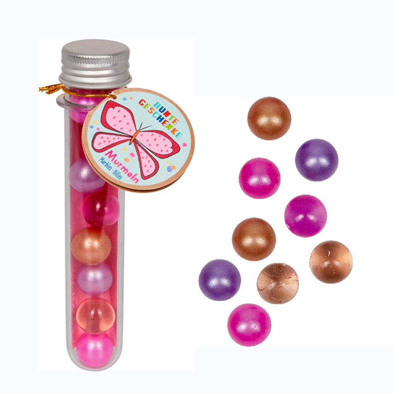 Glaskugler - Sommerfugl, 9 stk