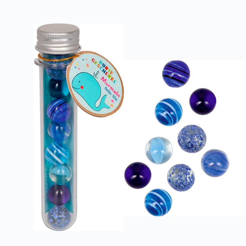 Glaskugler - Ocean, 9 stk