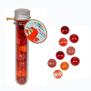 Glaskugler - Den rde drage, 9 stk