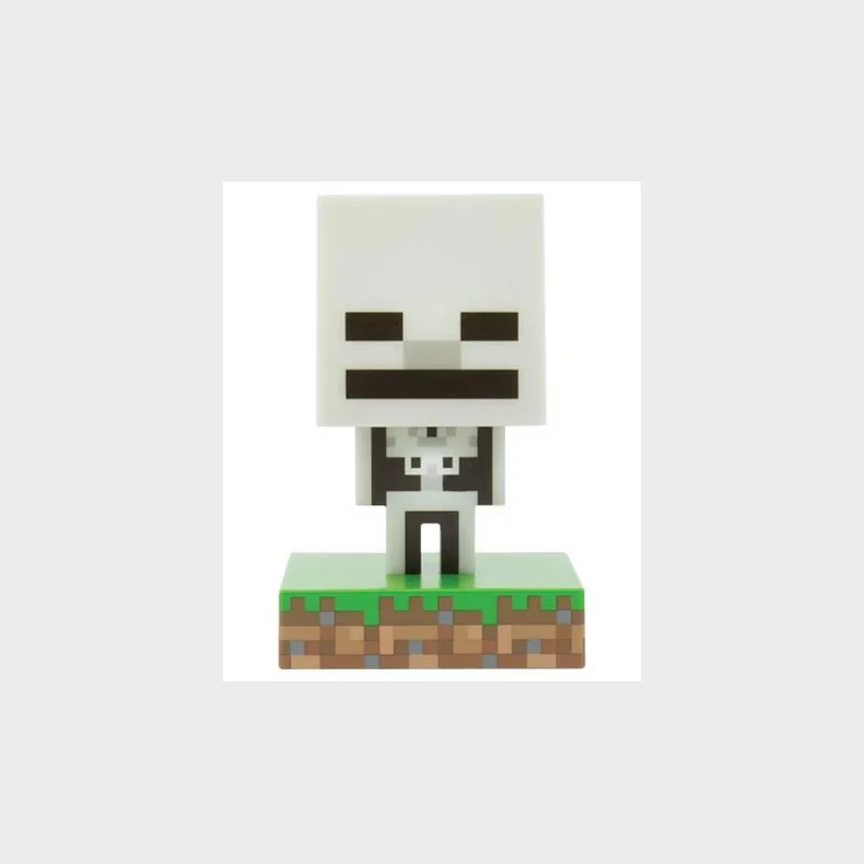 Minecraft skeleton figur med lys