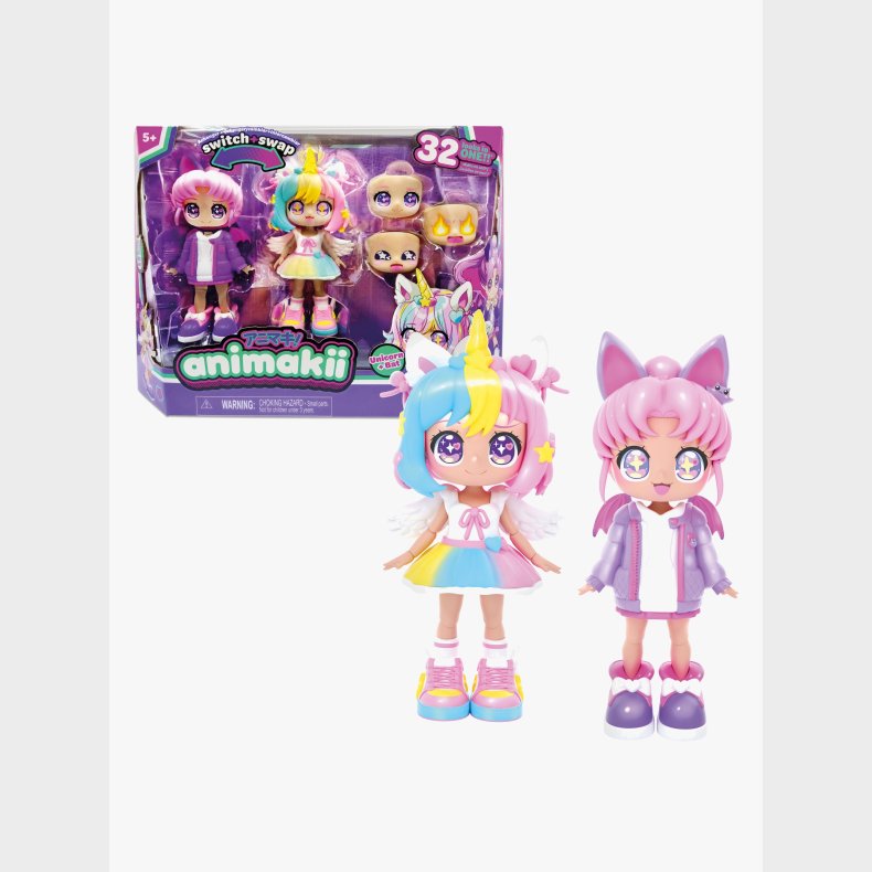 Animakii Dukkest Enhjrning &  Flagermus