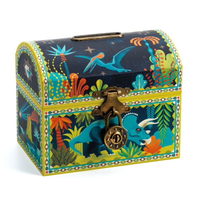 Djeco | Sparebsse med hngels - Dinosaurer