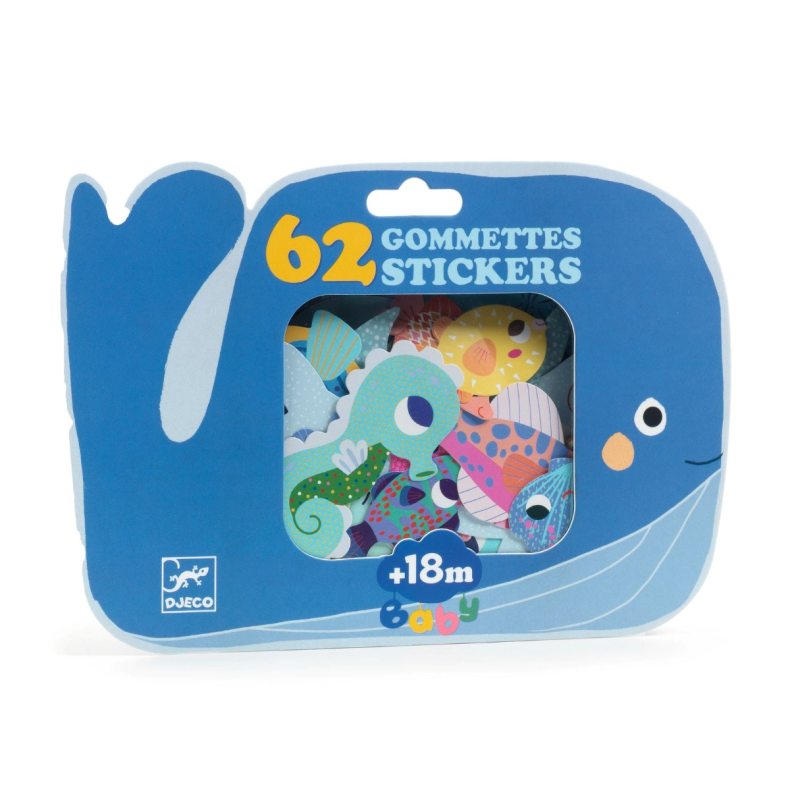 Djeco | Klistermrker (fra 18 mdr.) - Havdyr