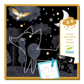 Djeco | Kreativ ske - Hvem gemmer sig i natten?