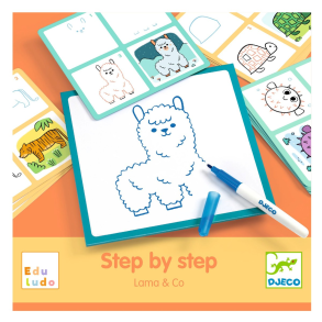 Djeco | Lr at tegne, Trin for trin - Lama & Co.