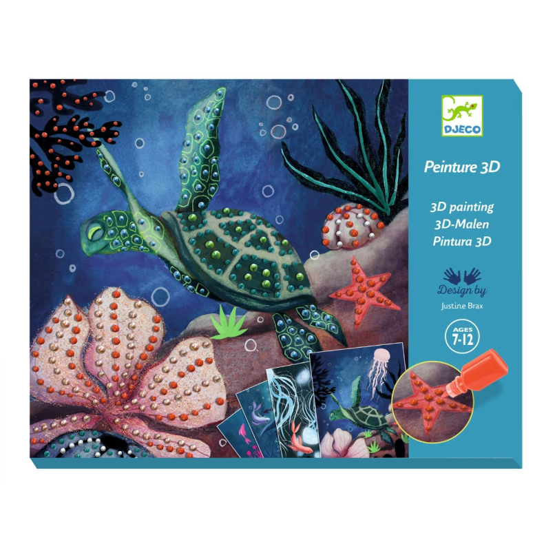 Djeco | Kreativ ske - 3D maling, I havets dyb
