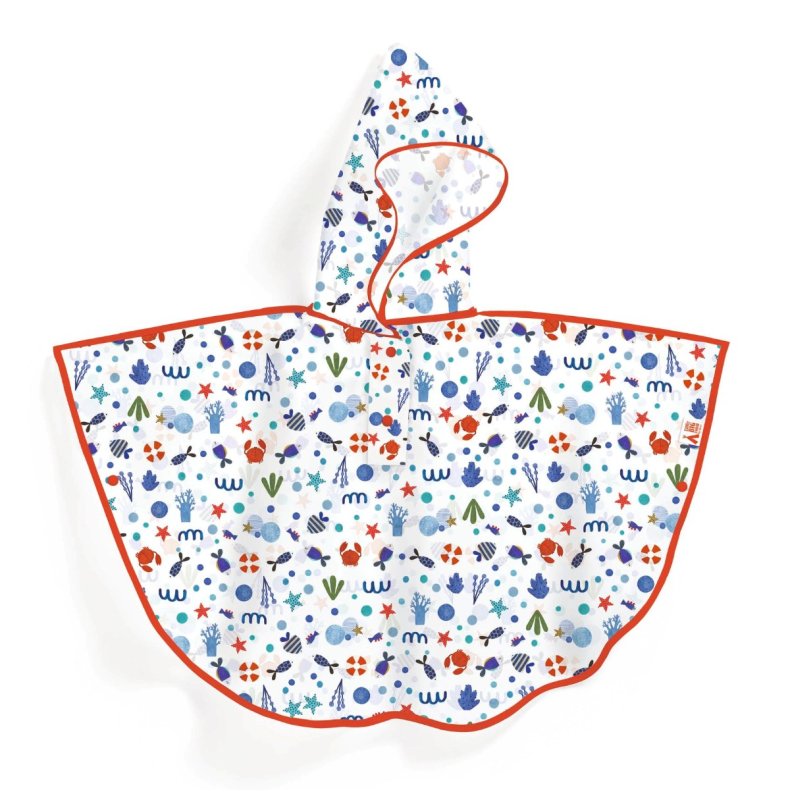 Djeco | Regnkappe - Havet, 3-5 r