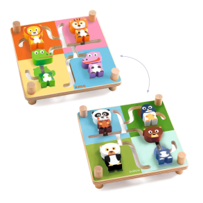 Djeco | 2-sidet labyrint - Hvem er hvem?