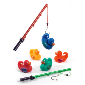 Djeco | Badender, 5 stk basis 8 cm + 2 fiskestnger