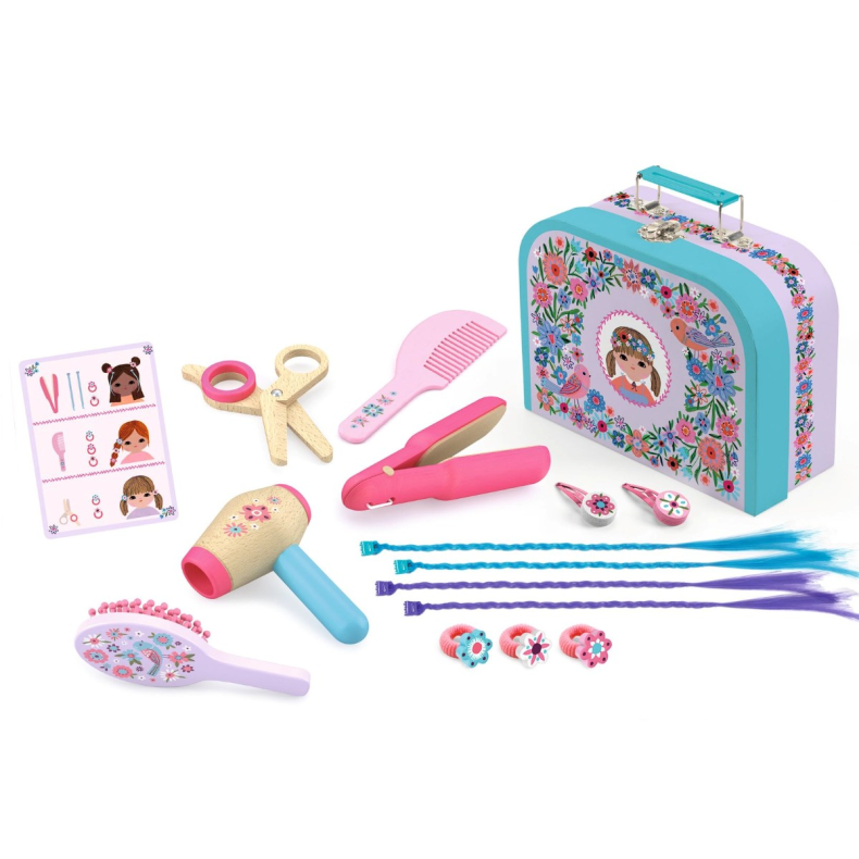 Djeco | Legekuffert - Den lille hrsalon