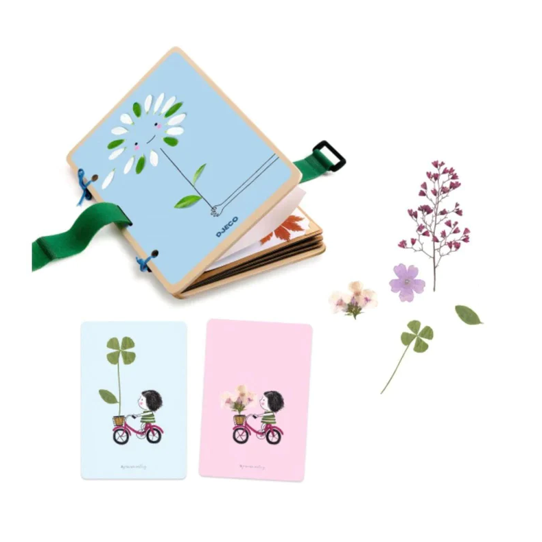 Djeco | DIY - Lav kunstkort m. trrede blomster