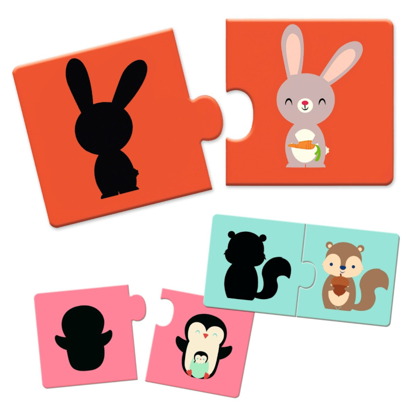 Djeco | Leg & Lr-puslespil - Skygger