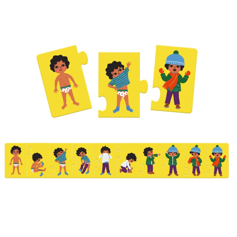 Djeco | Leg & Lr-puslespil - Jeg klder mig p