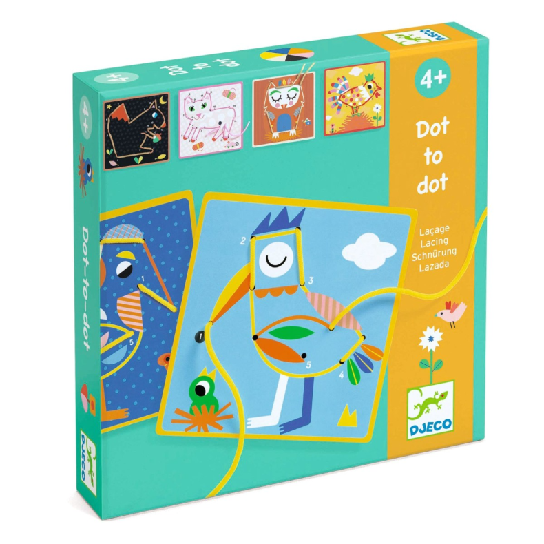 Djeco | Kreativ ske - Prik-til-prik sykort
