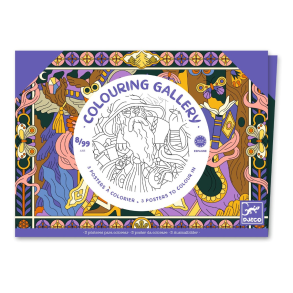 Djeco | Farvelgningsplakater - Helte, 3 stk