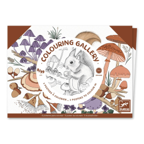 Djeco | Farvelgningsplakater - Natur, 3 stk