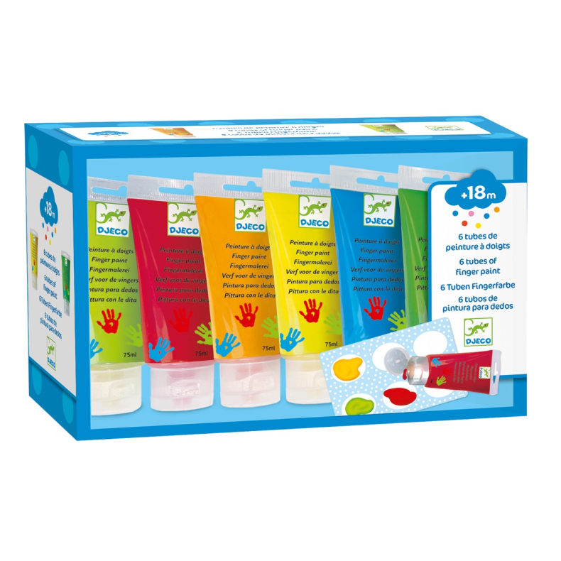 Djeco | Fingermaling - 6 x 75 ml