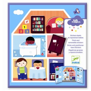 Djeco | Klistermrker (fra 18 mdr.) - Lav et hus