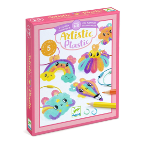 Djeco | Artistic Plastic - Krympeplast ngleringe, Kawaii