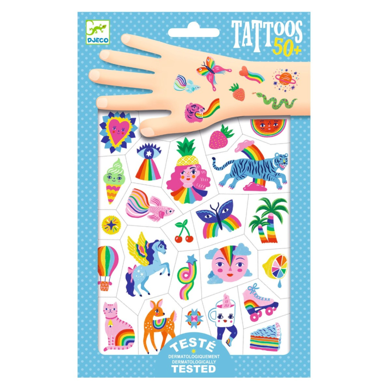 Djeco | Tatoveringer - Regnbuer