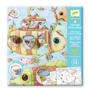 Djeco | Farvelgningskort med flapper - Malos rejse