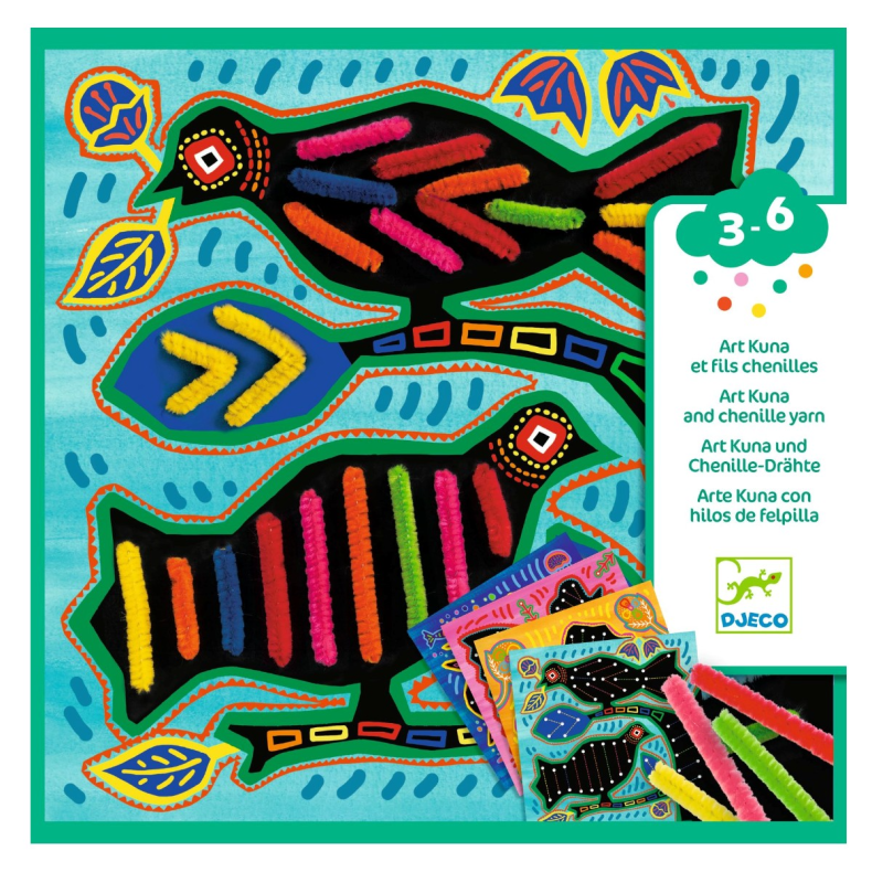 Djeco | Dekorr med piberensere - Dyrebilleder