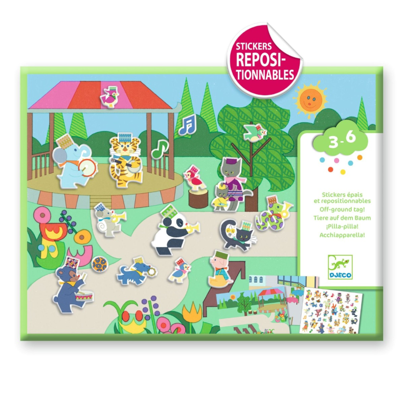 Djeco | Klistermrkeleg - Den store parade