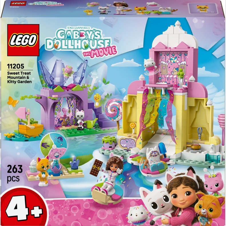 LEGO Gabby's Dollhouse 11205 Gane-guf-bjerget og Kattehaven