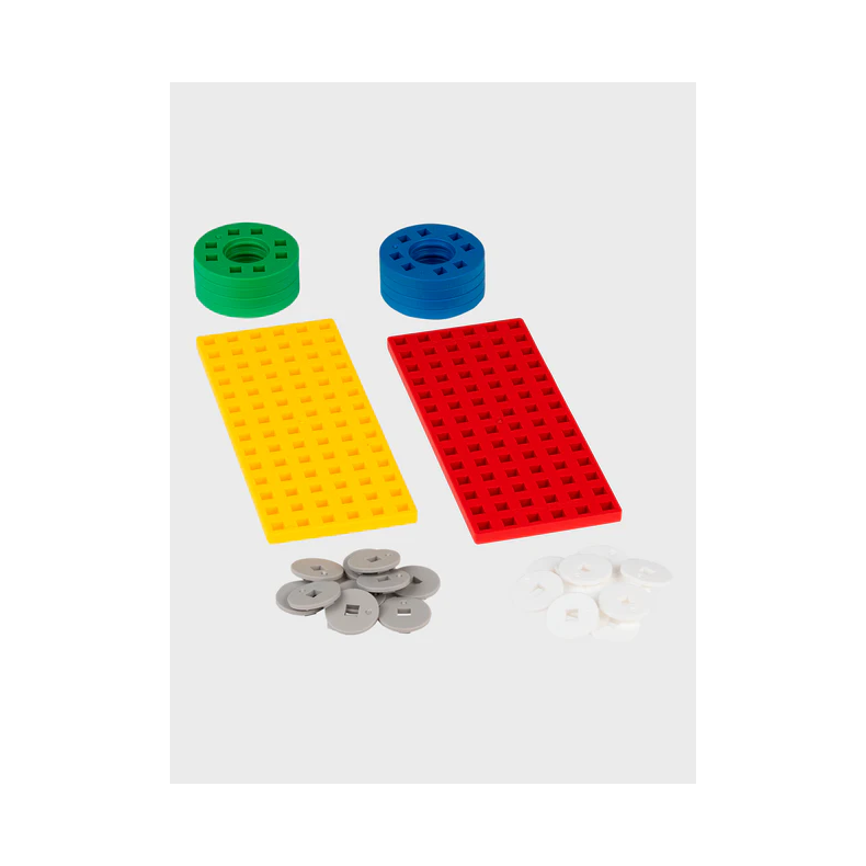 Plus-Plus tilbehrspakke - Rd & Gul, 30 dele